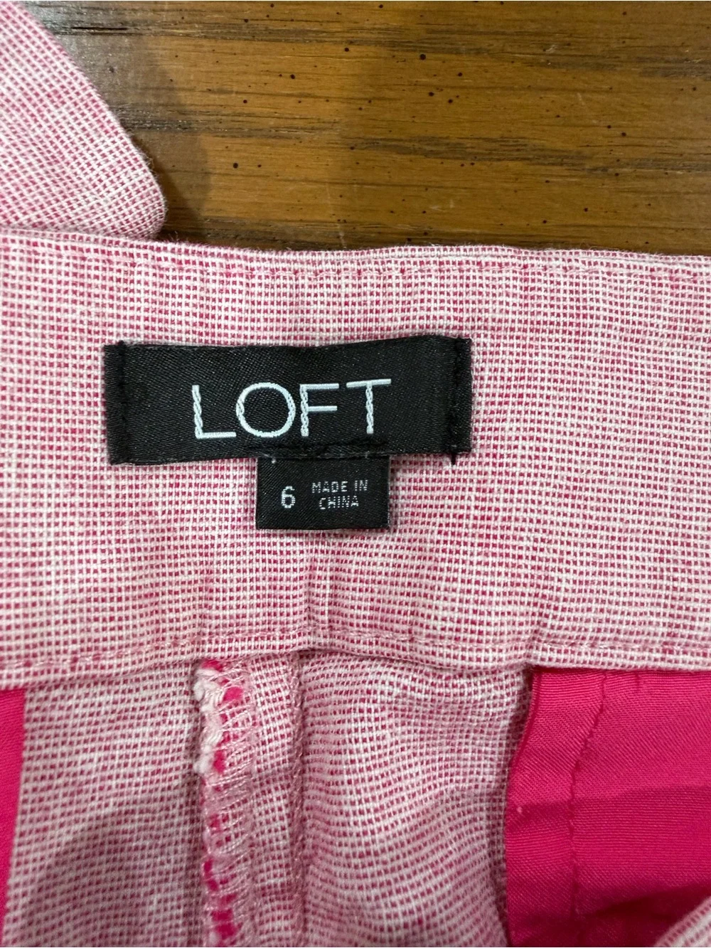 Loft Pink Ruffle Shorts - Picture 3 of 3